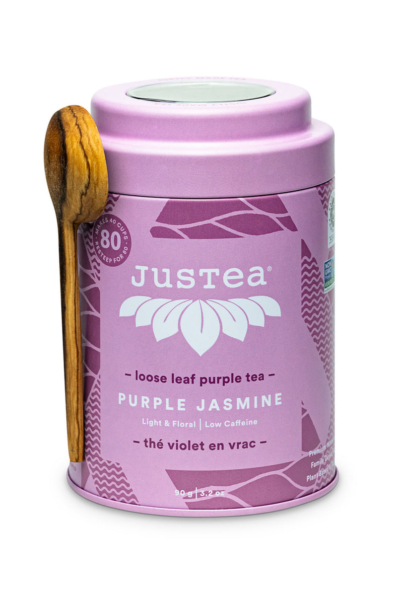 JusTea Purple Jasmine Loose Leaf Tea