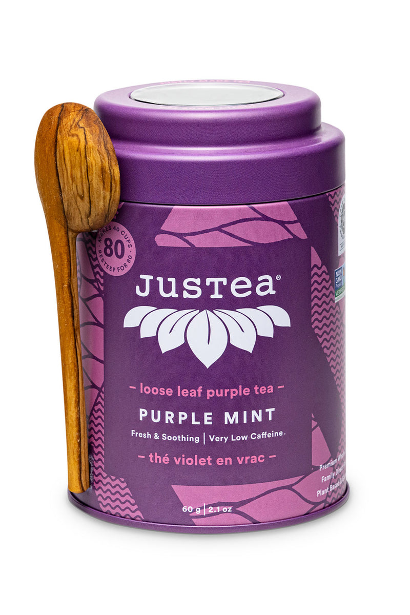 JusTea Purple Mint Loose Leaf Tea