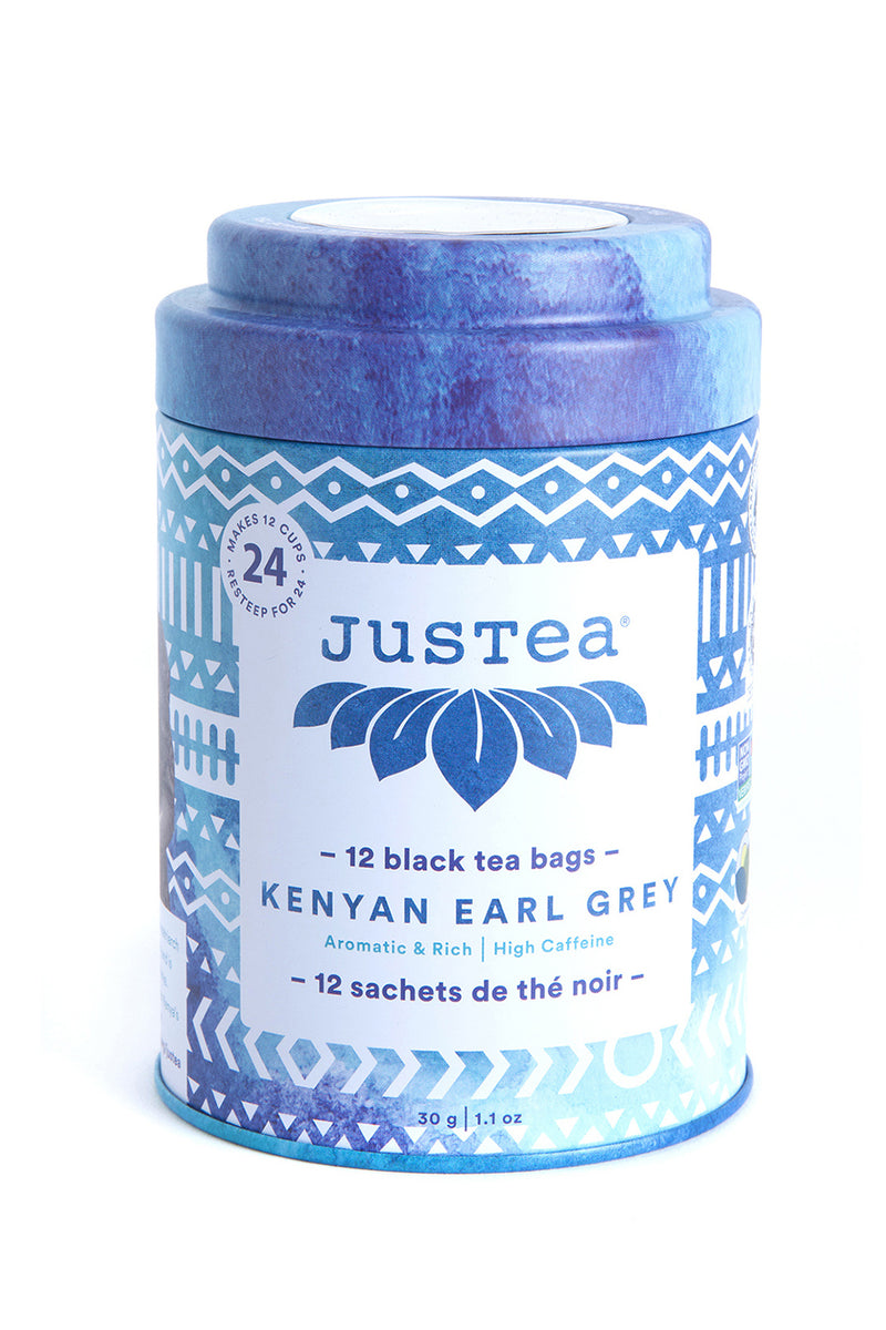 JusTea Kenyan Earl Grey Tea Bags