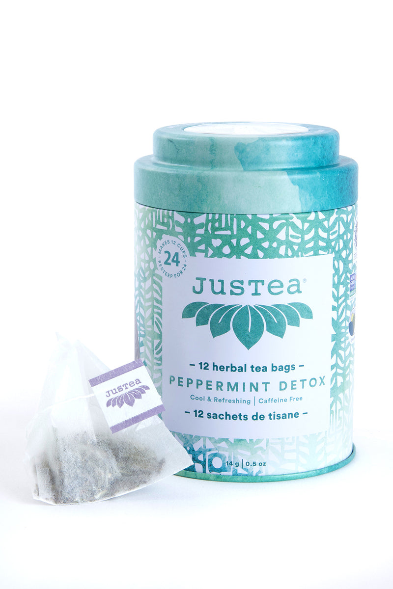 JusTea Peppermint Detox Tea Bags