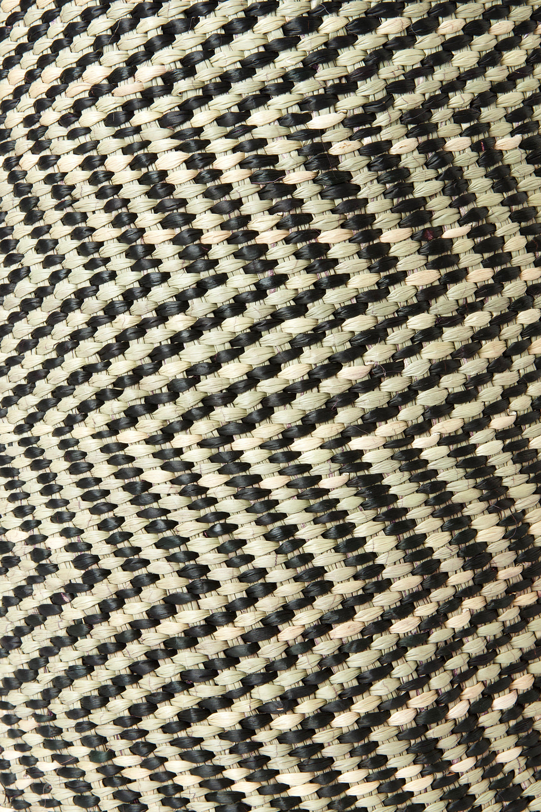Black & Natural Maila Milulu Reed Basket - Large