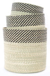 Black and Natural Kupanda Iringa Basket - Large
