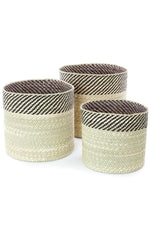 Black and Natural Kupanda Iringa Baskets