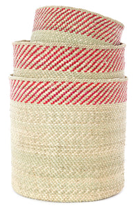 Berry and Natural Kupanda Iringa Basket - Medium
