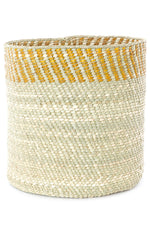 Yellow and Natural Kupanda Iringa Baskets