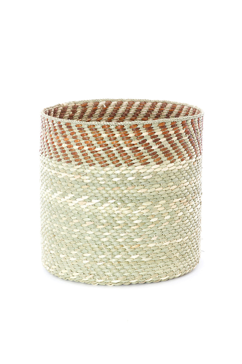 Brown and Natural Kupanda Iringa Baskets