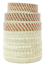 Brown and Natural Kupanda Iringa Baskets