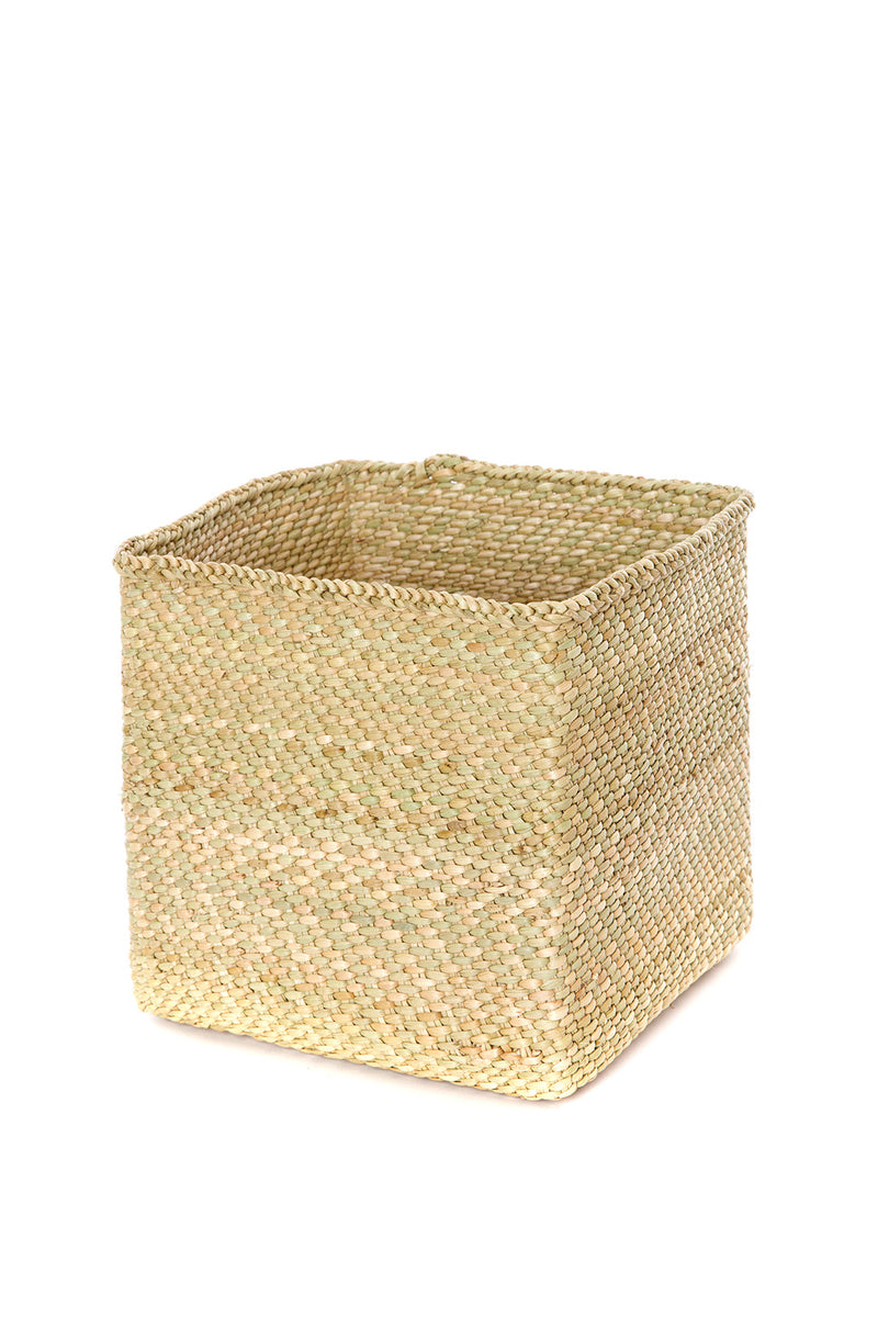 Square Iringa Baskets from Tanzania TZB9A  Small