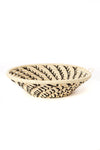 Cream Ugandan Sata Baskets with Black Spirals