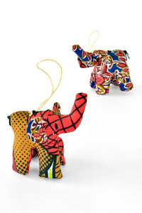 Betty's Kitenge Cloth Elephant Ornament