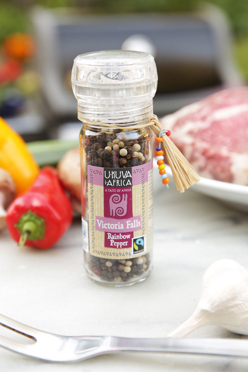 <em>Buy at Cost!</em> Ukuva iAfrica Victoria Falls Rainbow Pepper Grinder