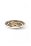 Small BaTonga All-Natural Plateau Basket with Sun Pattern