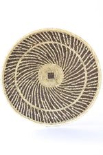 Large BaTonga All-Natural Plateau Basket with Sun Pattern