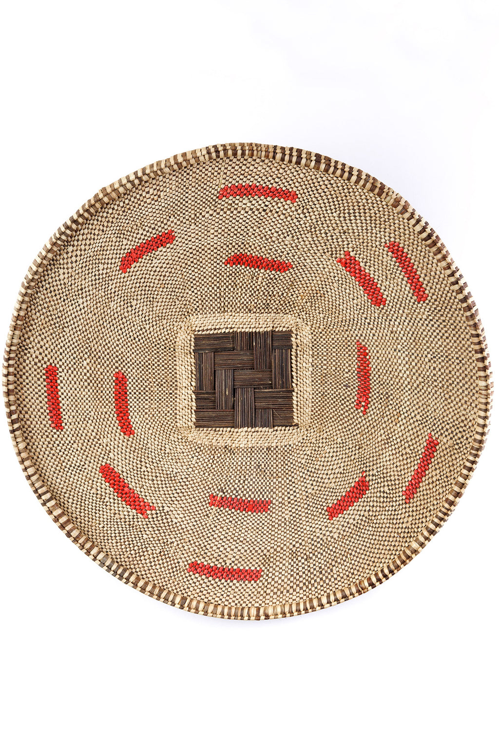 Large BaTonga Red Recycled Plastic Splash Plateau Basket Default Title