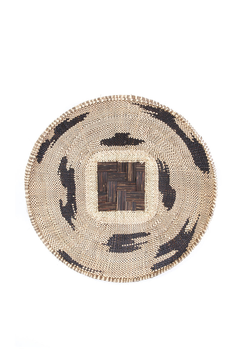 Medium BaTonga Black Recycled Plastic Splash Plateau Basket Default Title