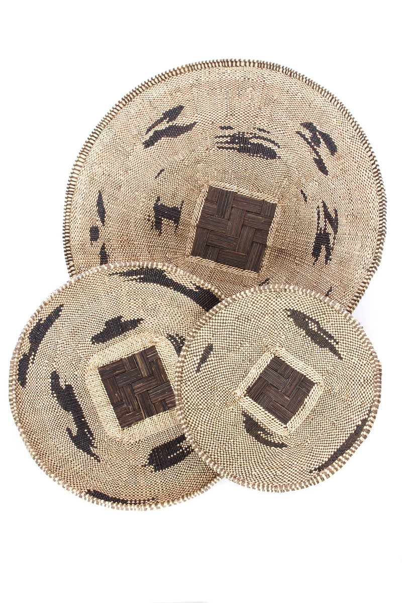 Medium BaTonga Black Recycled Plastic Splash Plateau Basket Default Title