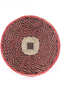 Large Coral Flower Design BaTonga Wall Basket Default Title