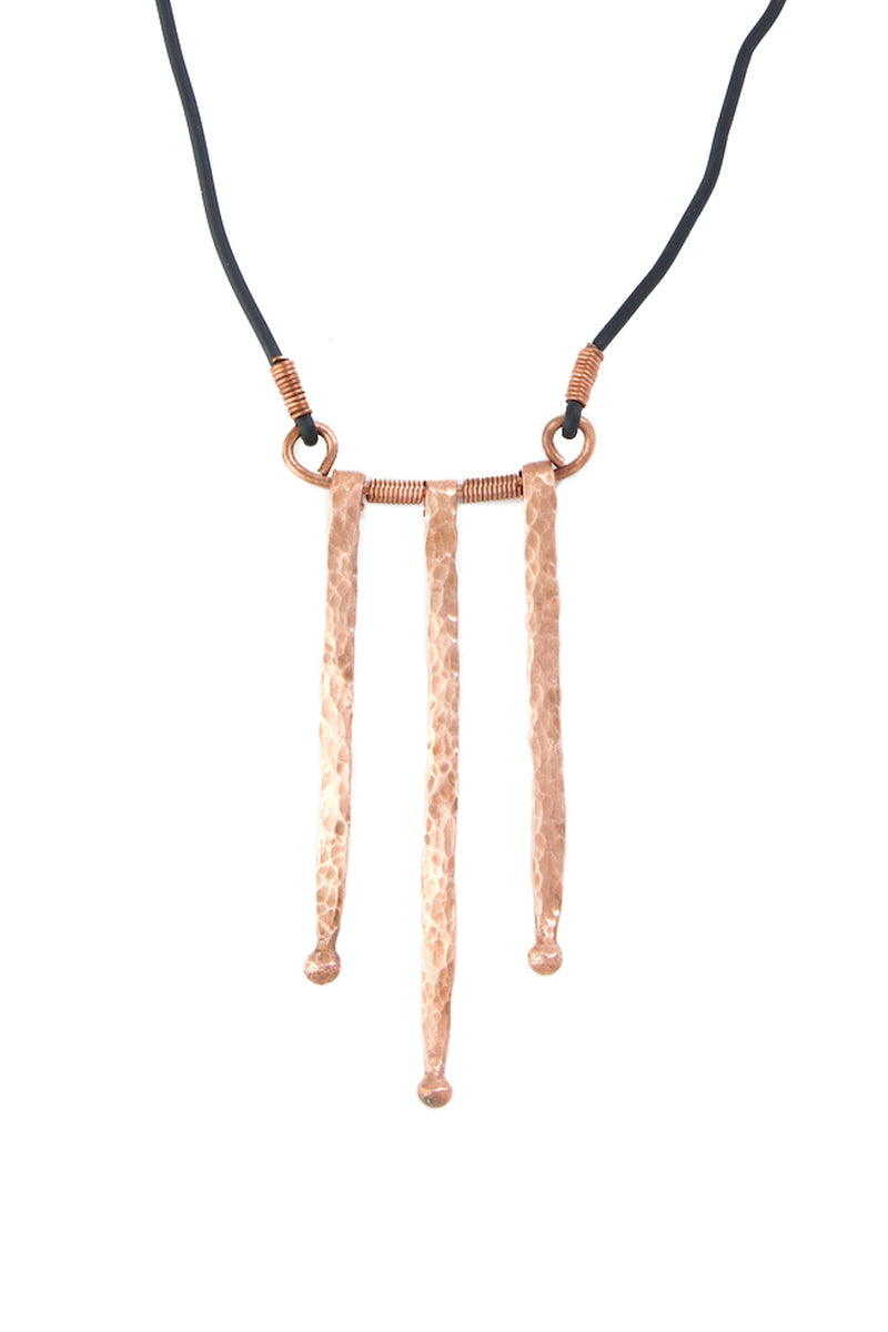 F.R.E.E. Woman <b>Trinity</b> Hammered Copper Necklace