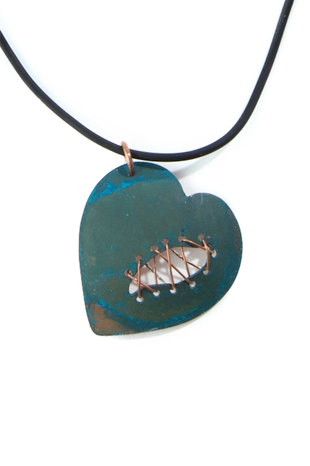 F.R.E.E. Woman <b>Mended Heart</b> Copper Viridian Necklace