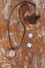 F.R.E.E. Woman Zambian Copper and Silver Disc Necklace