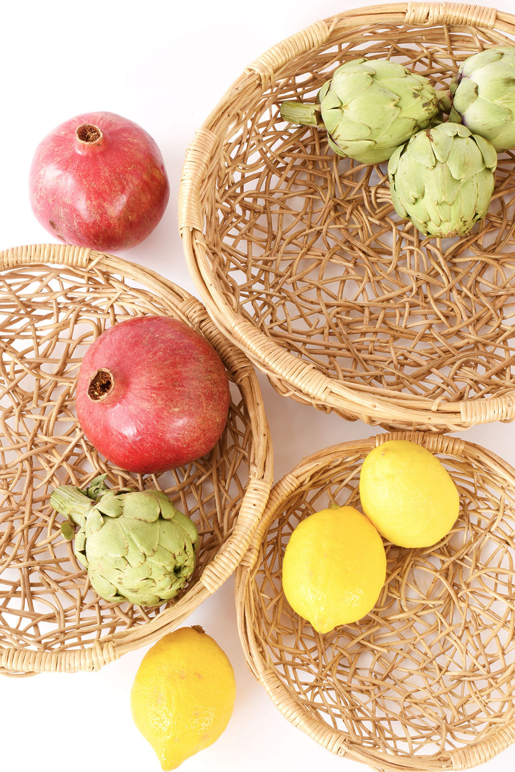 Set of Three Makenge Root Nest Baskets from Zambia