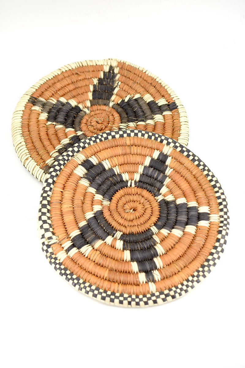 Assorted 7" Palm Trivets from Zambia
