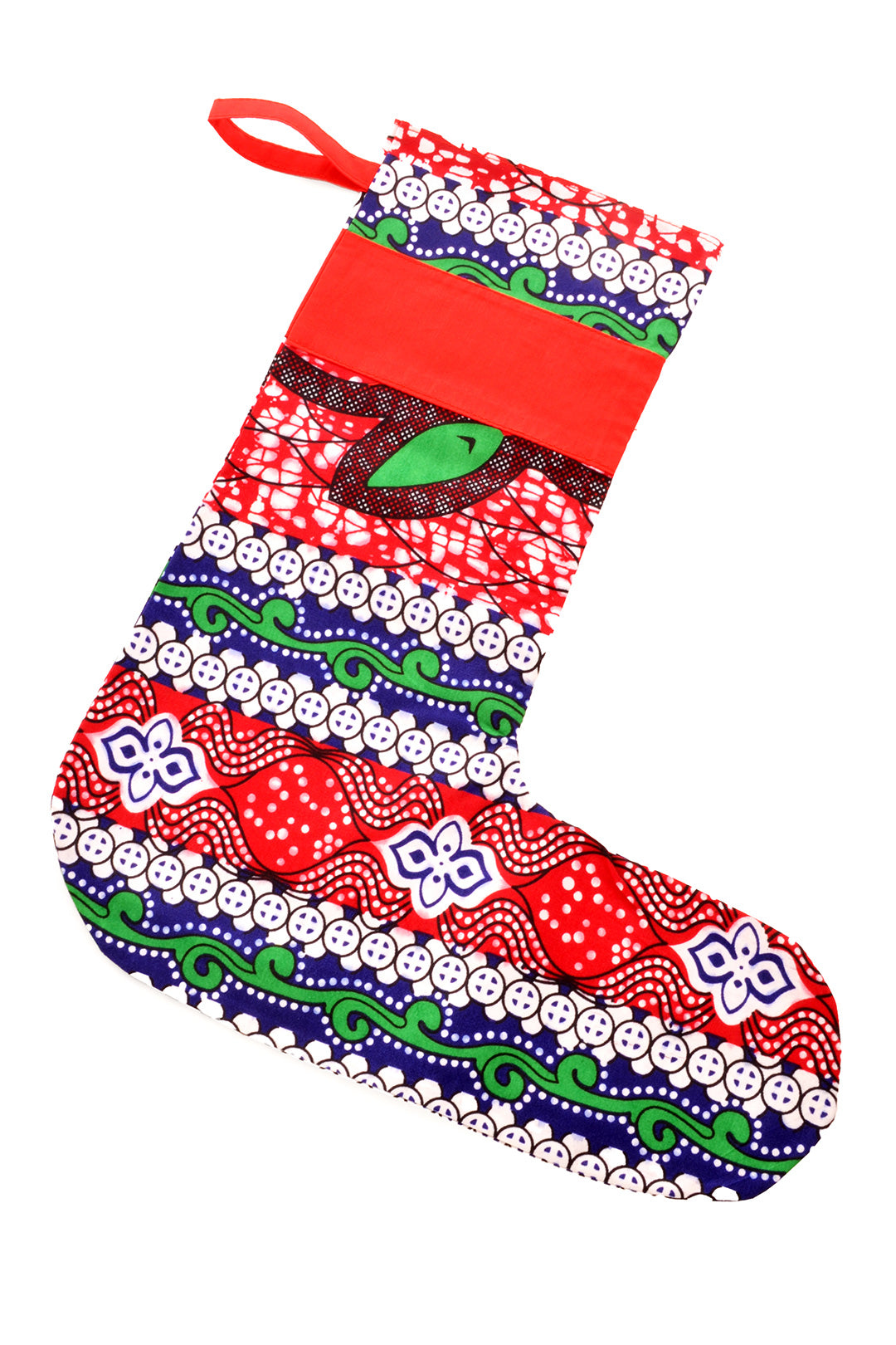 Janet's Chitenge Cloth Christmas Stockings - Assorted Patterns