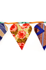 Janet's Chitenge Cloth Heart Bunting - Assorted Patterns