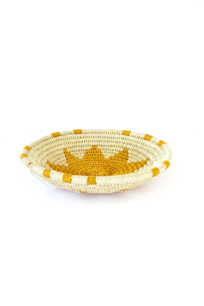 Assorted Small Yellow Sisal Wall Baskets - Limited Edition