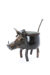 Zimbabwean Recycled Cook Pot Warthog Planters