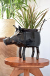 Zimbabwean Recycled Cook Pot Warthog Planters