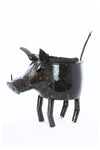 Zimbabwean Recycled Cook Pot Warthog Planters