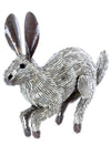 Recycled Metal Running Rabbit Sculpture from Zimbabwe