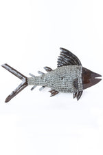 Intricate Recycled Metal Fish Wall Sculpture from Zimbabwe
