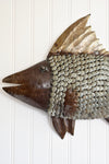 Intricate Recycled Metal Fish Wall Sculpture from Zimbabwe