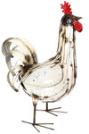 Recycled Metal Regal Rooster Sculpture