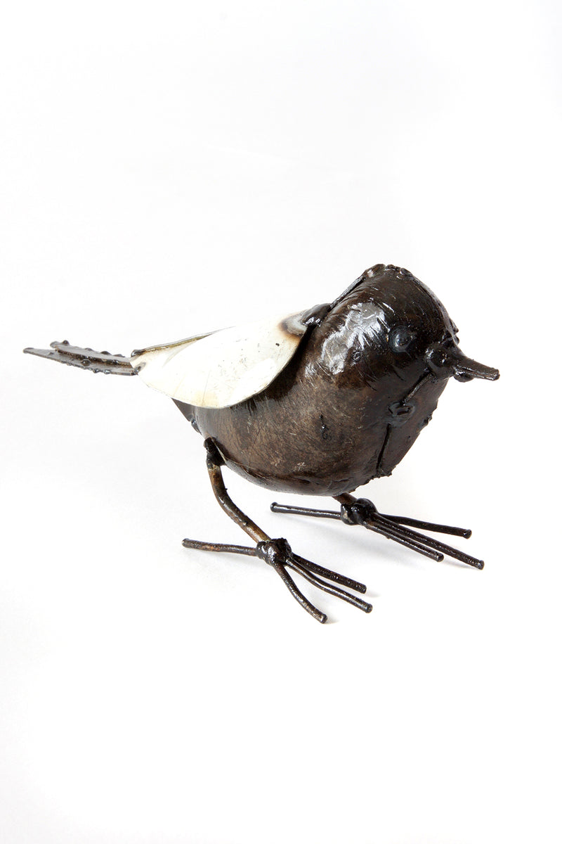 Small Recycled Metal Bird Sculpture