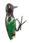Colorful Recycled Oil Drum Hanging Woodpecker Sculpture
