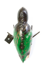 Colorful Recycled Oil Drum Hanging Woodpecker Sculpture