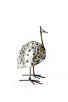 Small Recycled Metal Guinea Fowl Bird from Zimbabwe