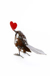 Recycled Metal Sweetheart Bird from Zimbabwe