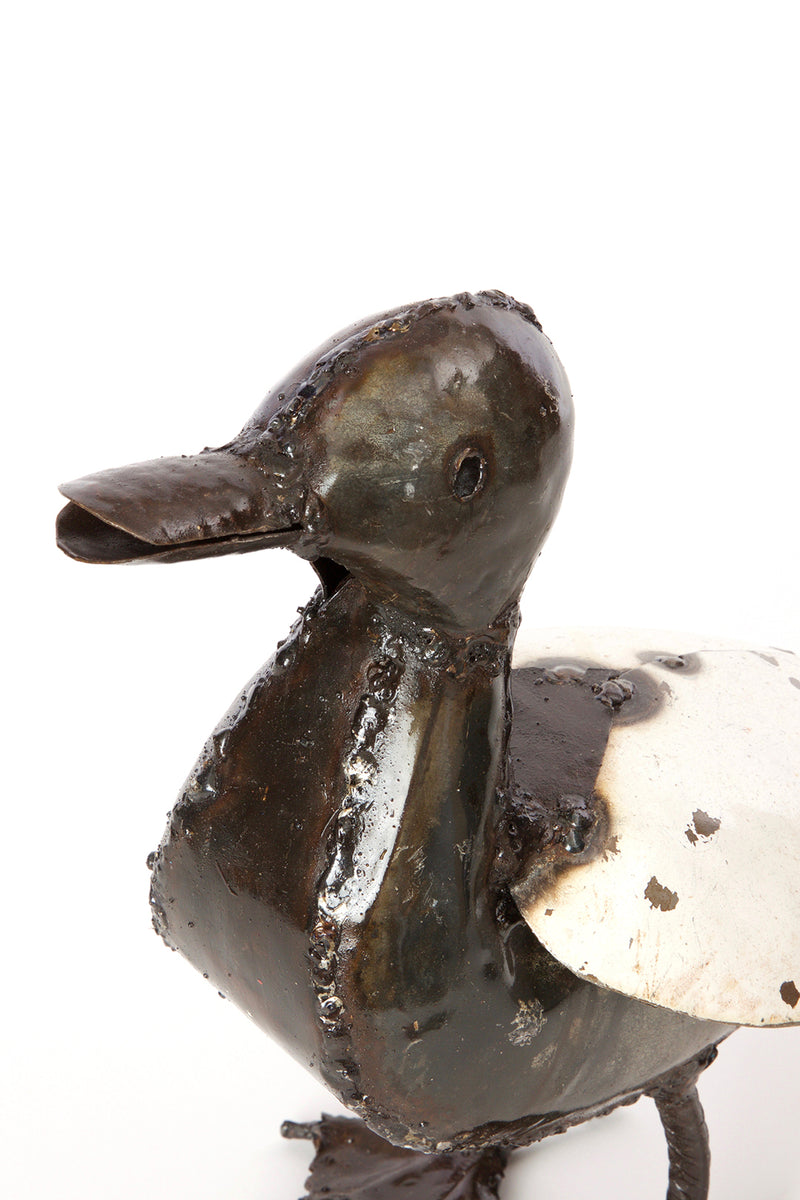Recycled Metal Duck Sculptures