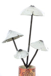 Recycled Metal Mushroom Garden Stake