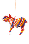 Colorful Aluminum Zebra Ornament