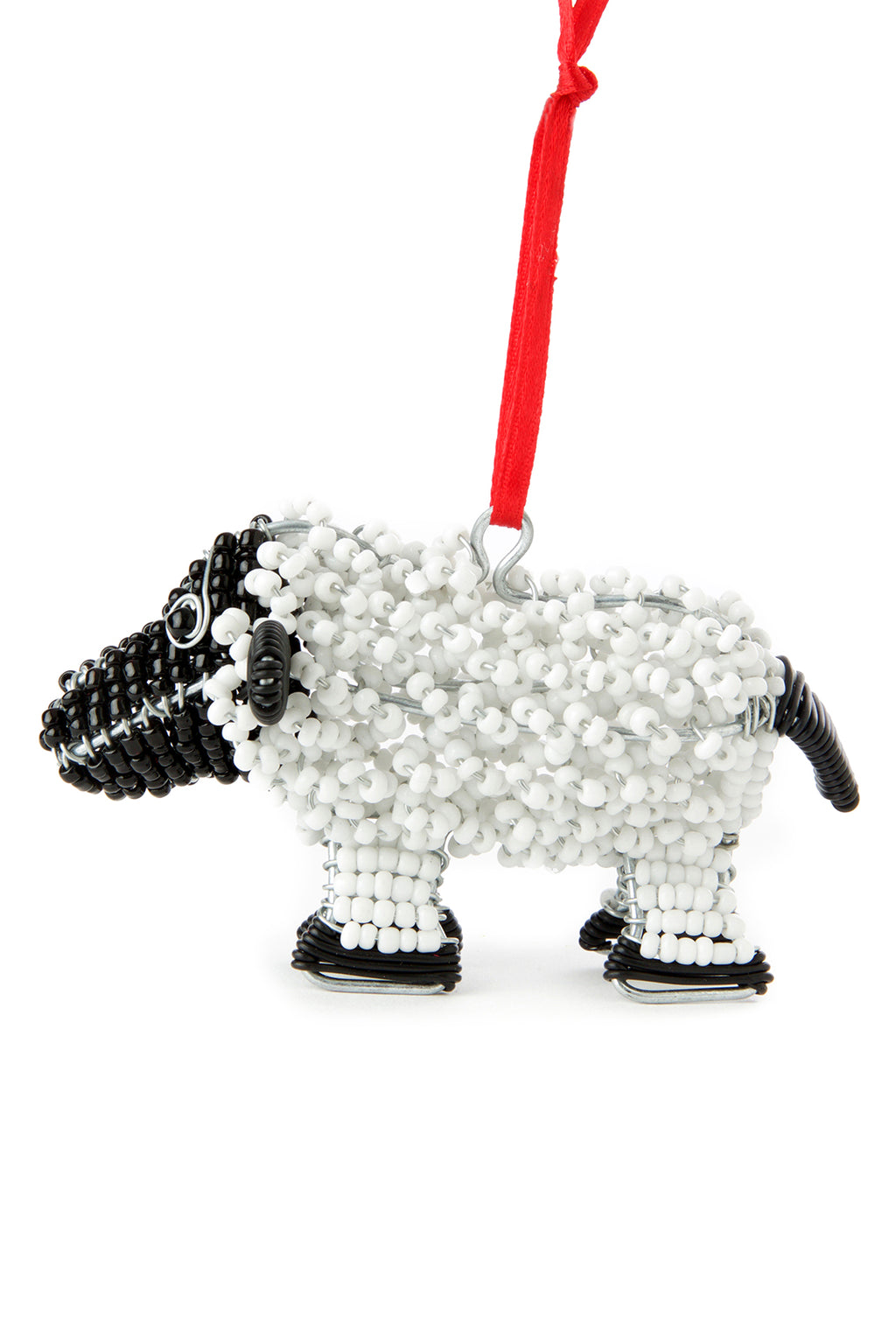 ZenZulu Hand Beaded Sheep Ornament