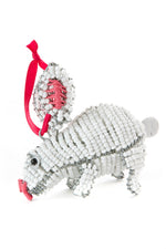 ZenZulu Hand Beaded Bunny Rabbit Ornament